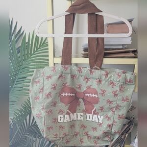 🎀🏈 Game Day Football Shopper Bag 🏈🎀